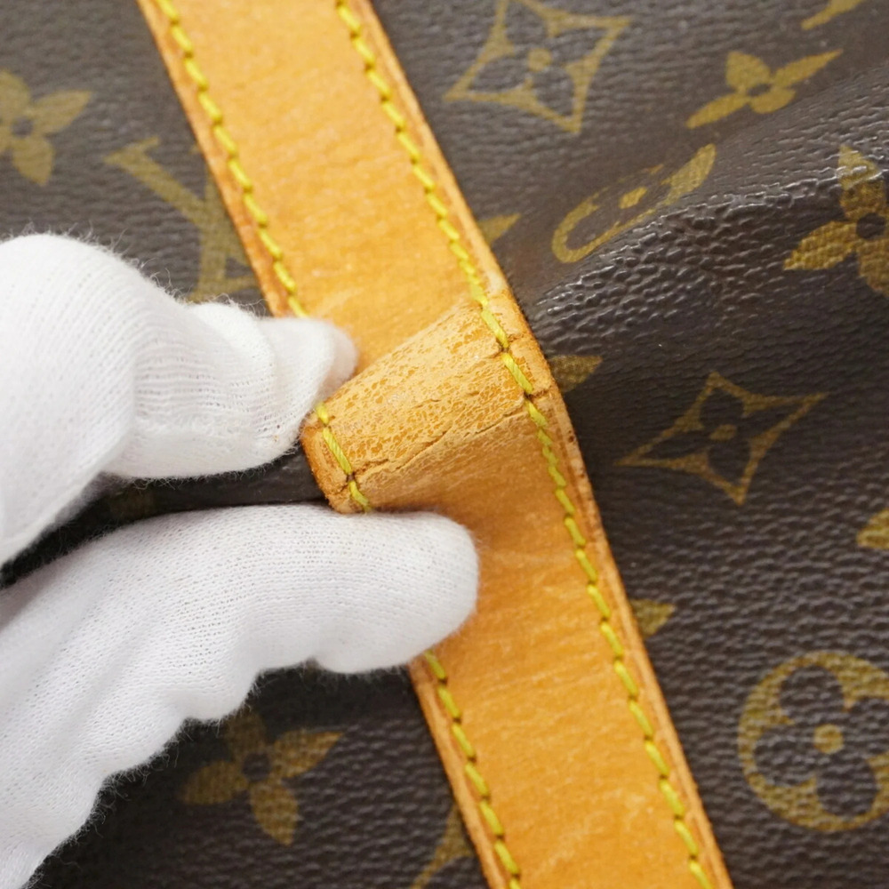 LOUIS VUITTON Brown Monogram Keepall 55 Boston Bag - Picture 6 of 14